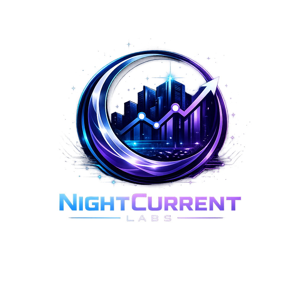 NightCurrent Labs futuristic brand artwork
